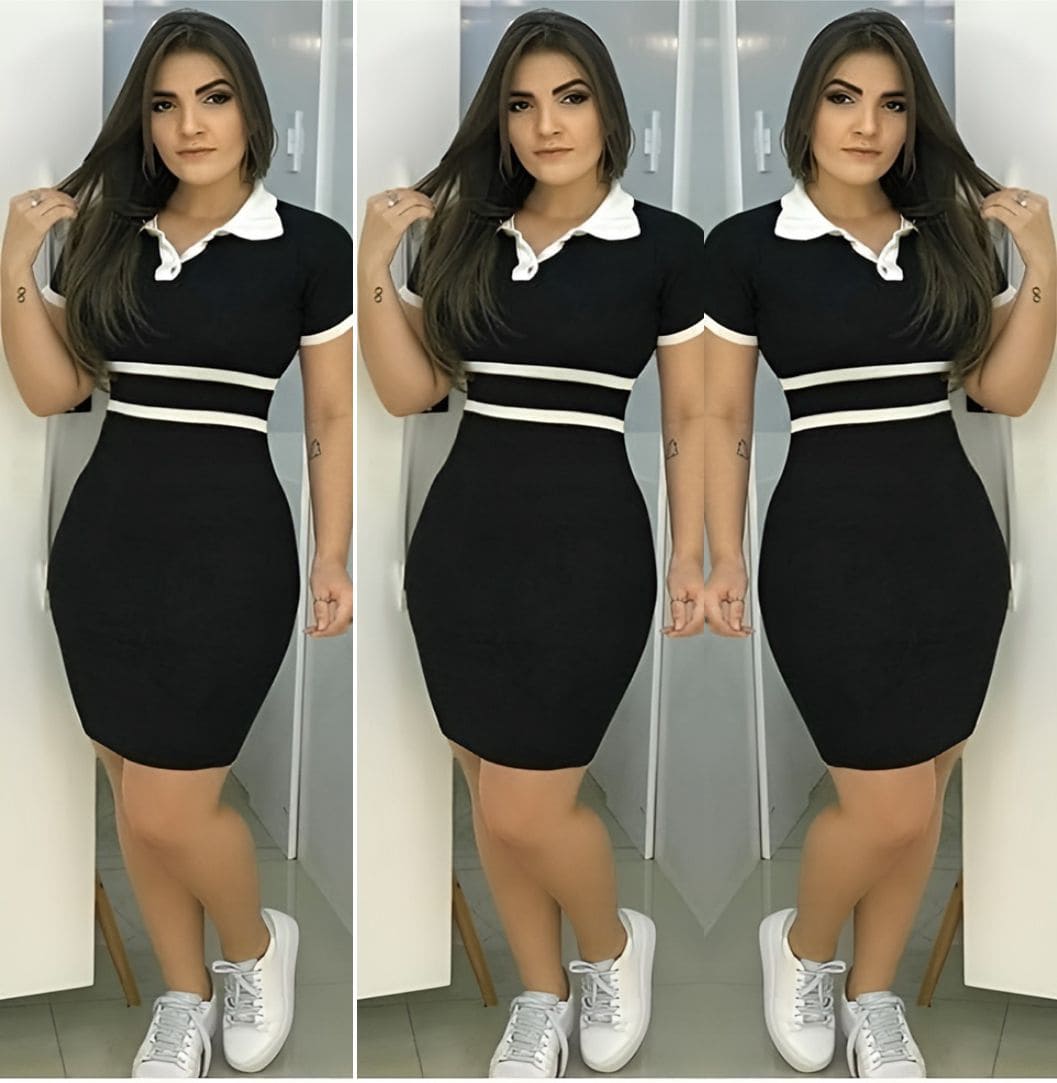 Vestido Deportivo Cuello Tipo Polo