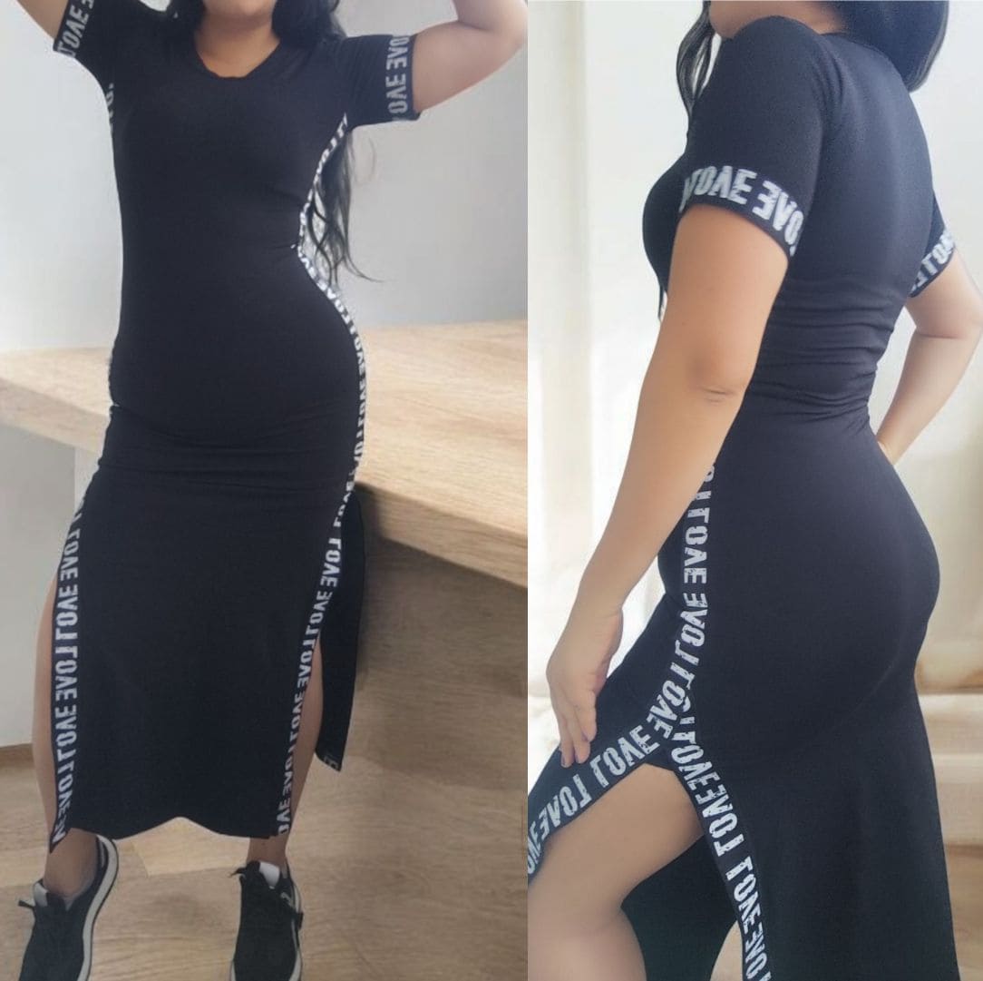 Vestido Largo Love Corte Lateral